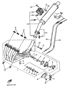 FZR400RR Выхлопная система