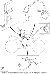 YZ426FN Электрика