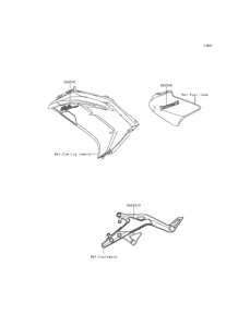 EX400 デカール(オレンジ)(グレー)(EEF)