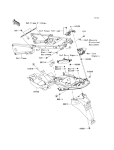 ZX1400 Задний бампер
