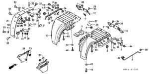 ATC250ES Заднее крыло