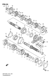GSF1250 (ABS) Трансмиссия