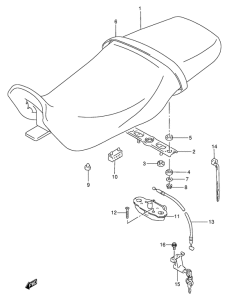 GSX250 Пружина
