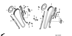 XL600V Цепь грм / натяжное устройство