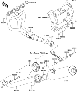 ZX900 Глушитель