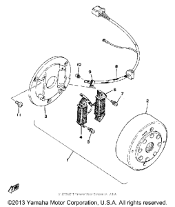 XT500C Flywheel magneto