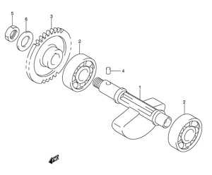 DR-Z400 Балансир кривошипа