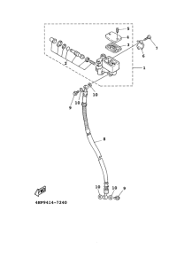 XC125FI Главный тормозной цилиндр