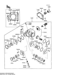 VN750 Переднее коническое зубчатое колесо