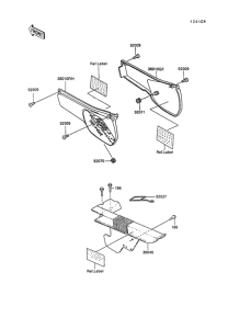 KL250 Side cover / chain case(kl250-d8 / d9)