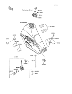 KL250 Fuel tank(kl250-d8 / d9)
