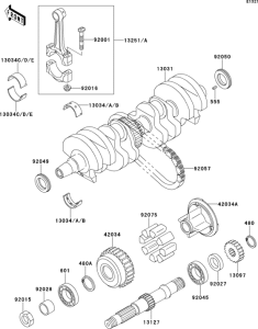 ZR550 Коленвал