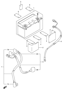 DR-Z400 Аккумулятор