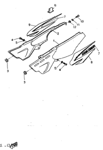 DT50R Боковые обтекатели