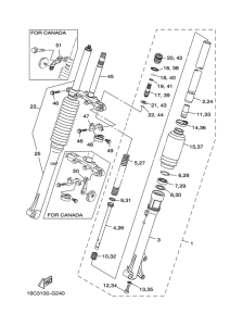TTR125LE Front fork 2