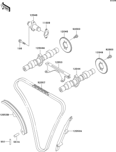 ER500 Распред вал