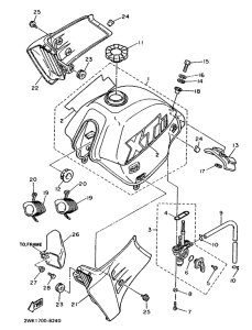XT600 Топливный бак