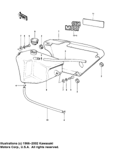 KD100 Side cover / oil tank