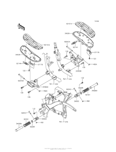 VN900 Подножки