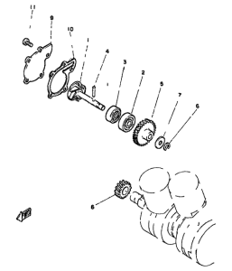 RD350LC Водяной насос
