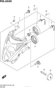 GSX1300R (ABS) Headlamp (Gsx1300Ral5 E33)
