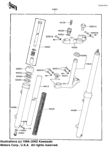  Вилка передней оси