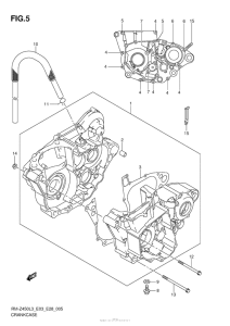 RM-Z450 Картер двигателя
