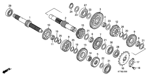 CBF150 Трансмиссия
