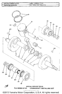 MX175F Crank-piston