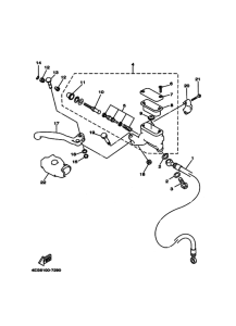 YZ80 Главный тормозной цилиндр