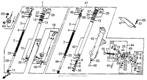 VF750C Передняя вилка