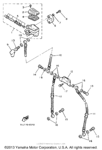 YX600U Главный тормозной цилиндр