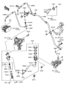 ZX1000 リヤマスタシリンダ