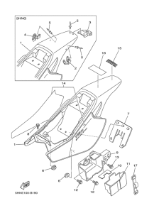 TTR90E Боковые обтекатели