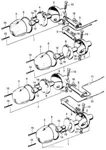 CL100 Задний фонарь