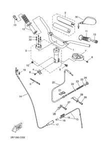 CW50N Steering handle & cable