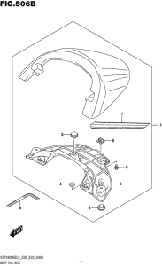 VZR1800BZ Seat Tail Box (Vzr1800Bzl5 E33)