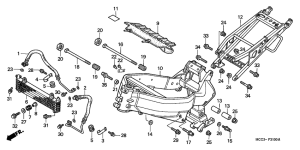  Frame body / oil cooler
