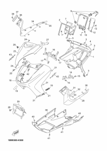 YP250R Щиток облицовочный
