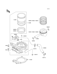 KL250 Цилиндр / поршень