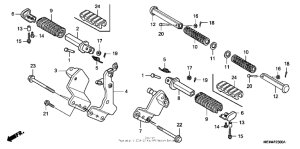 VTX1300C Подножки