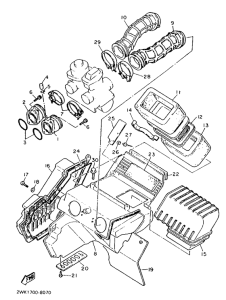 XT600 Впускная система