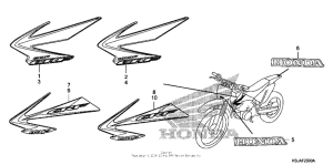 CRF100F Mark + stripe (crf80f'08-'09 / crf100f&#...