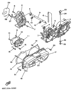 YA50TA Картер двигателя