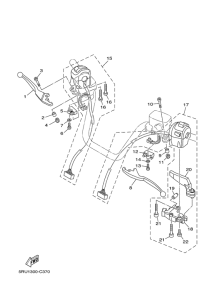 YP400 Handle switch. lever