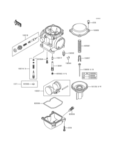 KLE500 Carburetor parts(1 / 2)