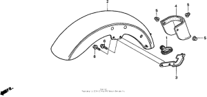 VT1100T Переднее крыло