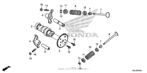 NCH50 Распределительный вал и клапана