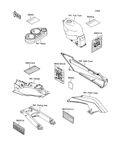 ZX1100 Наклейки
