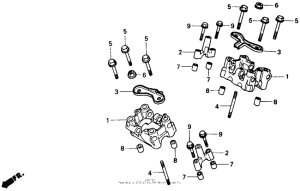 NT650 Camshaft holder